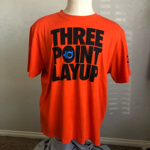 Nike Other - Nike Kevin Durant Three Point Layup Dri Fit Shirt XL Orange